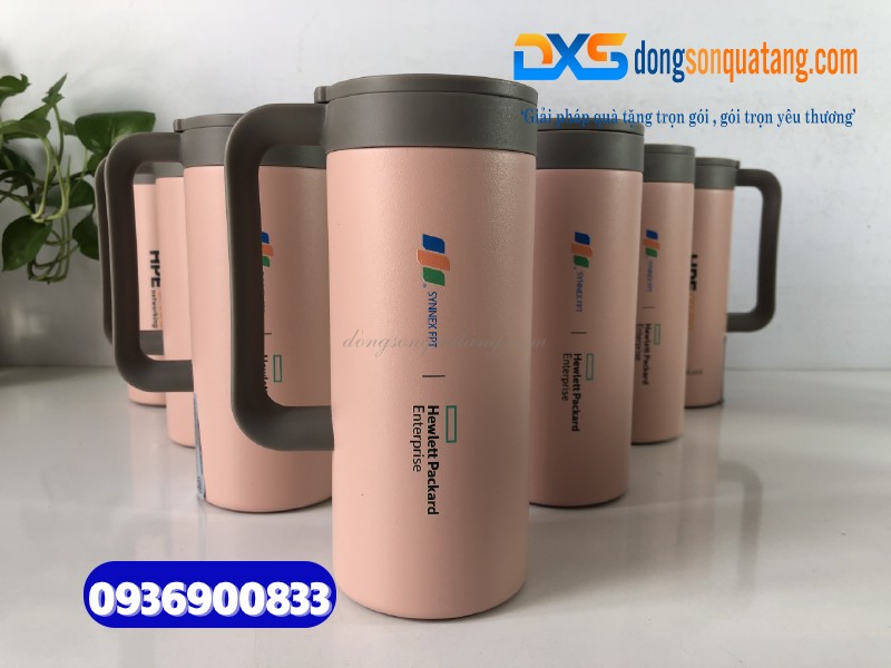 Ly giữ nhiệt Lock&Lock LHC4247PIK - In logo HPE Ly giữ nhiệt Lock&Lock LHC4247PIK - In logo HPE