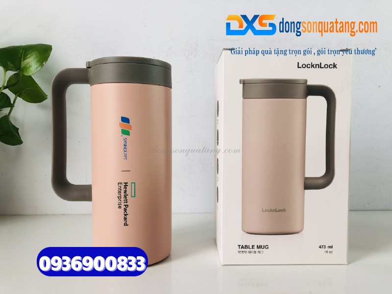 Ly giữ nhiệt Lock&Lock LHC4247PIK - In logo HPE Ly giữ nhiệt Lock&Lock LHC4247PIK - In logo HPE