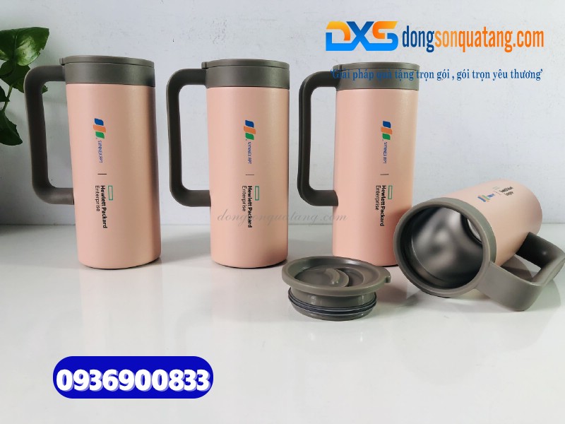 Ly giữ nhiệt Lock&Lock LHC4247PIK - In logo HPE Ly giữ nhiệt Lock&Lock LHC4247PIK - In logo HPE