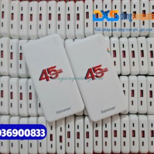 Pin sạc dự phòng Hammer (HP2) 10.000 mAh , màu trắng đục in logo THIBIDI