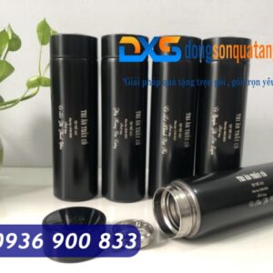Bình Giữ Hiện Thị Nhiệt Độ 500ml In Khắc Logo Thương Hiệu