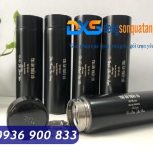 Bình Giữ Hiện Thị Nhiệt Độ 500ml In Khắc Logo Thương Hiệu