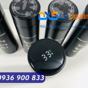 Bình Giữ Hiện Thị Nhiệt Độ 500ml In Khắc Logo Thương Hiệu
