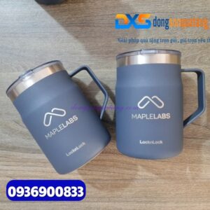 Ly Giữ Nhiệt Lock&Lock Metro Mug LHC4219 475ml In Khắc Logo Thương Hiệu Làm Quà Tặng