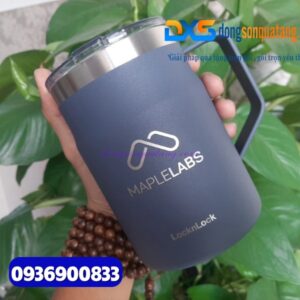 Ly Giữ Nhiệt Lock&Lock Metro Mug LHC4219 475ml In Khắc Logo Thương Hiệu Làm Quà Tặng