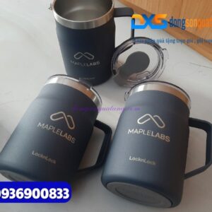 Ly Giữ Nhiệt Lock&Lock Metro Mug LHC4219 475ml In Khắc Logo Thương Hiệu Làm Quà Tặng