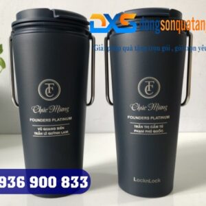 Ly Giữ Nhiệt LocknLock Bucket Tumbler 540ml LHC4269 In Khắc Logo Thương Hiệu