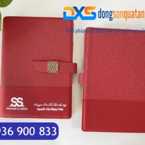 SDX 005 - Sổ Tay In Logo Quảng Cáo A5 Da Pu Khóa Cài Nam Châm Gập 2