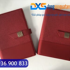 SDX 005 - Sổ Tay In Logo Quảng Cáo A5 Da Pu Khóa Cài Nam Châm Gập 2