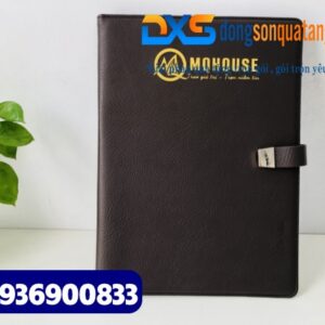 Bìa trình ký da đơn gập 2 khổ A4