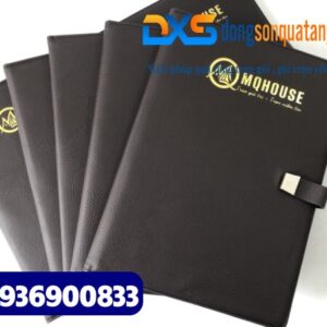 Bìa trình ký da đơn gập 2 khổ A4