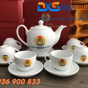 Bộ Tách Trà In Logo Theo Yêu Cầu