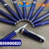 Bút ký cao cấp – BKX 027 – Màu xanh bóng , khoen cài bạc – Khắc tên Doanh Nhân