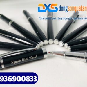 Bút ký kim loại cao cấp - BKX 014 - Màu đen bóng khắc tên theo yêu cầu