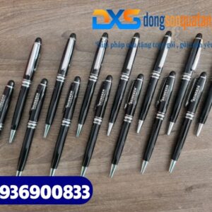 Bút ký kim loại cao cấp - BKX 016 - Màu đen- Khoen bạc