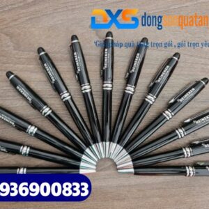 Bút ký kim loại cao cấp - BKX 016 - Màu đen- Khoen bạc