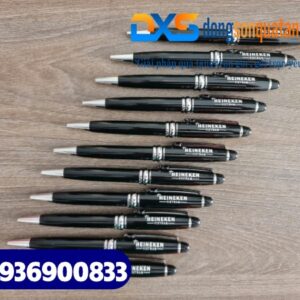 Bút ký kim loại cao cấp - BKX 016 - Màu đen- Khoen bạc
