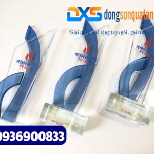 Cúp pha lê lưu niệm in theo yêu cầu