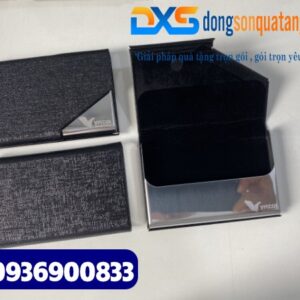 Hộp đựng name card màu đen in khắc logo giá rẻ