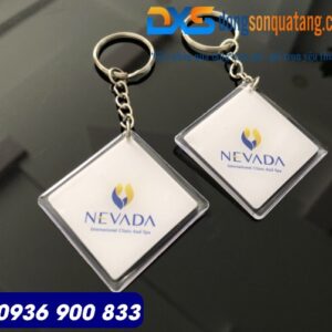 Móc khóa nhựa dẻo in khắc theo yêu cầu làm quà tặng