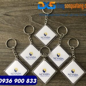 Móc khóa nhựa in logo