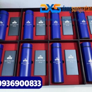 Set quà tặng Công Nghệ 2 sản phẩm ( Pin sạc dự phòng + Bình giữ nhiệt inox304 ) In khắc logo