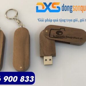 Usb gỗ khắc logo giá sỉ