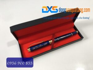 Bút Ký Cao Cấp Màu Xanh Nắp Mở Khắc Tên Làm Quà Tặng