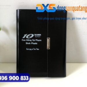 GTX 001 - Gift Set Sổ Tay , Bình Giữ Nhiệt , Bút Kim Loại Màu Đen In Khắc Làm Quà Tặng Tri Ân