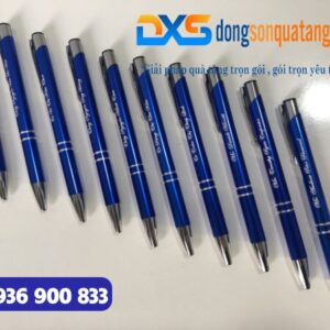 GTX 003 - Bộ Quà Tặng Sổ Da , Bút Bi Kim Màu Xanh Loại In Khắc Giá Xưởng