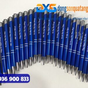 GTX 003 - Bộ Quà Tặng Sổ Da , Bút Bi Kim Màu Xanh Loại In Khắc Giá Xưởng