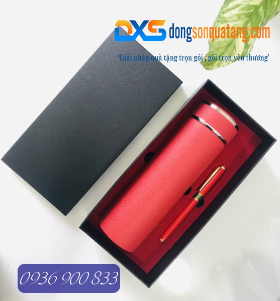 GTX 004-Bộ Gift Set Bình Giữ Nhiệt+Bút Ký In Logo GTX 004-Bộ Gift Set Bình Giữ Nhiệt+Bút Ký In Logo