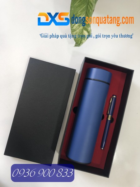 GTX 004-Bộ Gift Set Bình Giữ Nhiệt+Bút Ký In Logo GTX 004-Bộ Gift Set Bình Giữ Nhiệt+Bút Ký In Logo