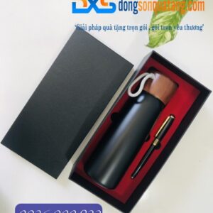 GTX 004-Bộ Gift Set Bình Giữ Nhiệt+Bút Ký In Logo