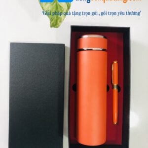 GTX 004-Bộ Gift Set Bình Giữ Nhiệt+Bút Ký In Logo