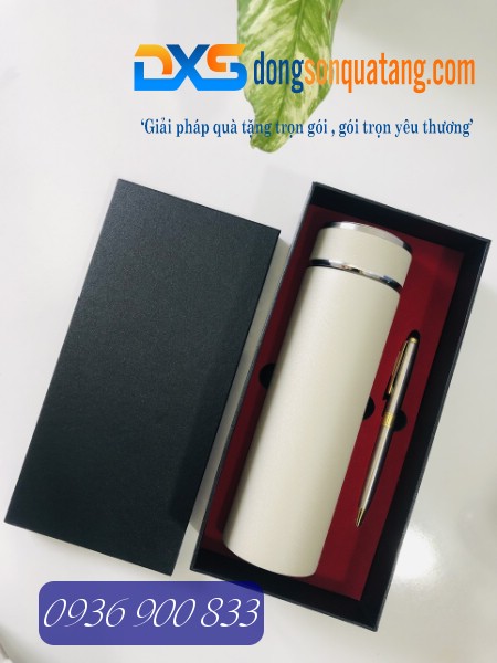 GTX 004-Bộ Gift Set Bình Giữ Nhiệt+Bút Ký In Logo GTX 004-Bộ Gift Set Bình Giữ Nhiệt+Bút Ký In Logo
