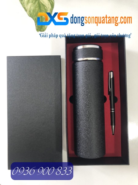 GTX 004-Bộ Gift Set Bình Giữ Nhiệt+Bút Ký In Logo GTX 004-Bộ Gift Set Bình Giữ Nhiệt+Bút Ký In Logo