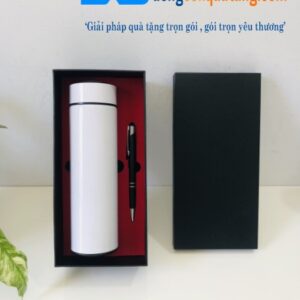 GTX 004-Bộ Gift Set Bình Giữ Nhiệt+Bút Ký In Logo