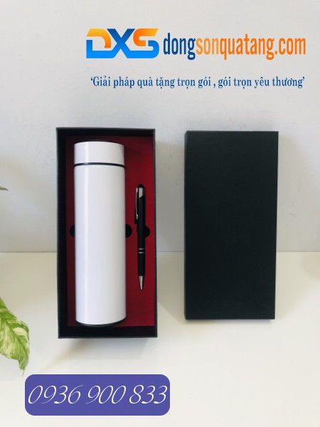 GTX 004-Bộ Gift Set Bình Giữ Nhiệt+Bút Ký In Logo GTX 004-Bộ Gift Set Bình Giữ Nhiệt+Bút Ký In Logo