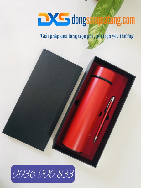 GTX 004-Bộ Gift Set Bình Giữ Nhiệt+Bút Ký In Logo GTX 004-Bộ Gift Set Bình Giữ Nhiệt+Bút Ký In Logo