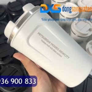 LGN 002 - Ly Giữ Nhiệt Quà Tặng In Logo Màu Trắng 380ml - Quà Tặng Nhận Diện Thương Hiệu Doanh Nghiệp