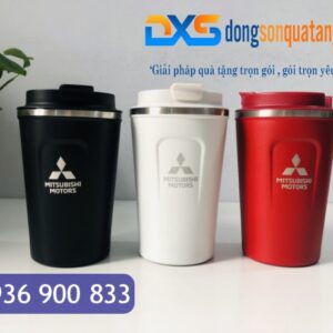 LGN 003 - Ly Giữ Nhiệt In Logo Doanh Nghiệp Màu Đỏ 380ml - Quà Tặng Khách Hàng Ý Nghĩa