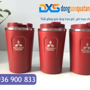 LGN 003 - Ly Giữ Nhiệt In Logo Doanh Nghiệp Màu Đỏ 380ml - Quà Tặng Khách Hàng Ý Nghĩa