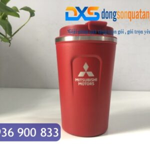LGN 003 - Ly Giữ Nhiệt In Logo Doanh Nghiệp Màu Đỏ 380ml - Quà Tặng Khách Hàng Ý Nghĩa