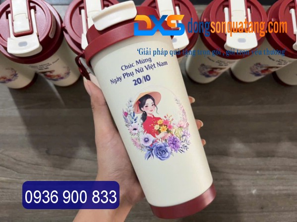 LGN 013 - Ly Giữ Nhiệt In Hình , Logo Công Ty Quà Tặng Phụ Nữ Việt Nam 20/10 LGN 013 - Ly Giữ Nhiệt In Hình , Logo Công Ty Quà Tặng Phụ Nữ Việt Nam 20/10