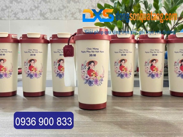 LGN 013 - Ly Giữ Nhiệt In Hình , Logo Công Ty Quà Tặng Phụ Nữ Việt Nam 20/10 LGN 013 - Ly Giữ Nhiệt In Hình , Logo Công Ty Quà Tặng Phụ Nữ Việt Nam 20/10