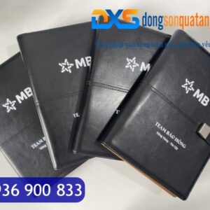 SDX 010 - Sổ Tay CEO In Tên , Logo Công Ty Khổ A5 Đen Bóng Khóa Cài Nam Châm Cao Cấp