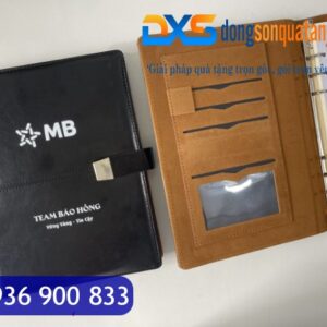 SDX 010 - Sổ Tay CEO In Tên , Logo Công Ty Khổ A5 Đen Bóng Khóa Cài Nam Châm Cao Cấp