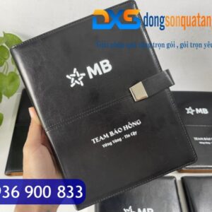 Sổ Tay CEO In Tên , Logo Công Ty Khổ A5 Đen Bóng