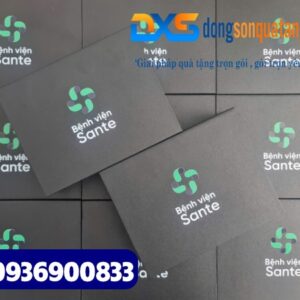 Set quà tặng Công Nghệ in ấn logo Bệnh viện Sante